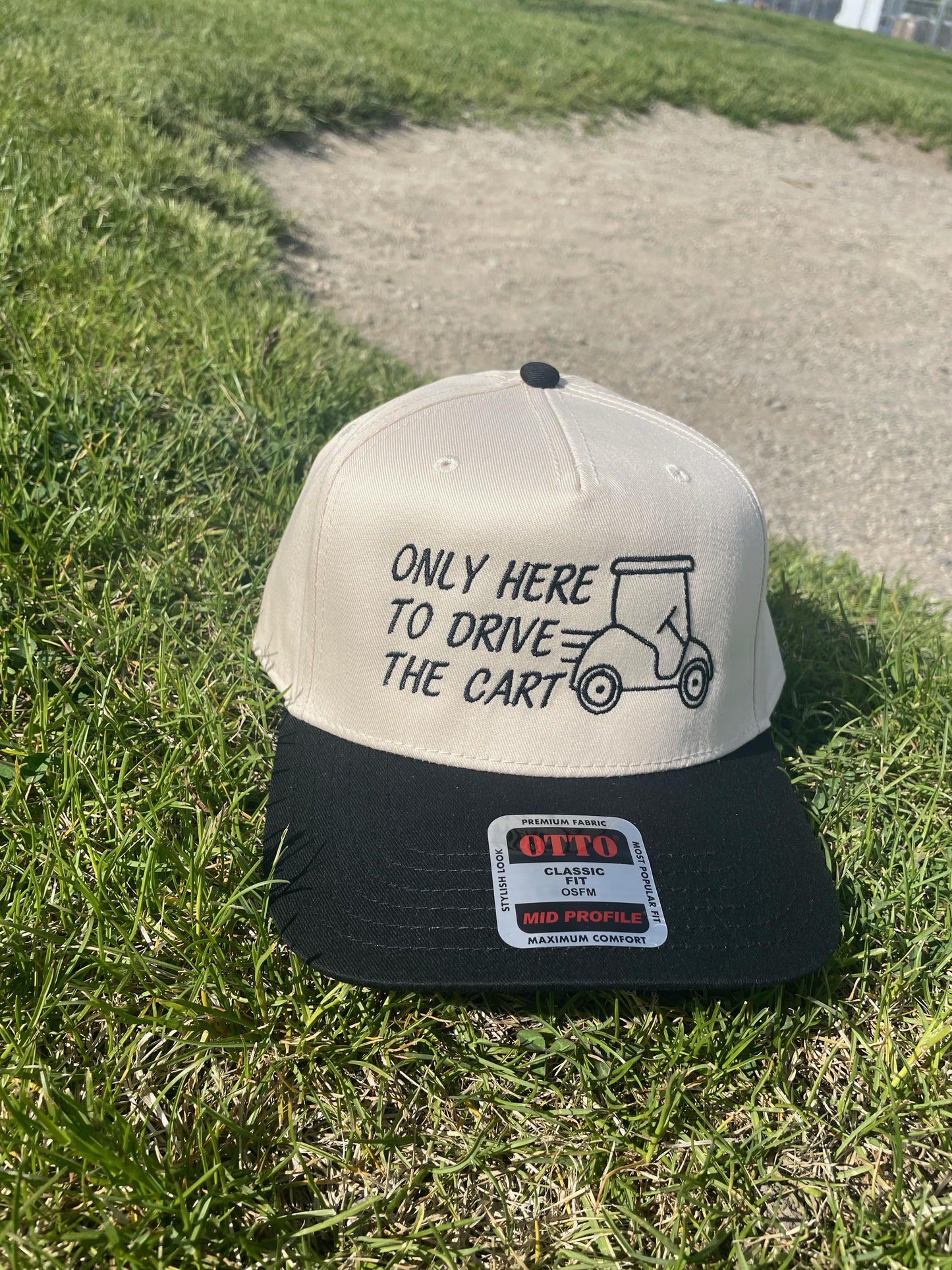 Only Here To Drive The Cart | Golf Hat | Sporting | Trucker Hat | Custom Trucker