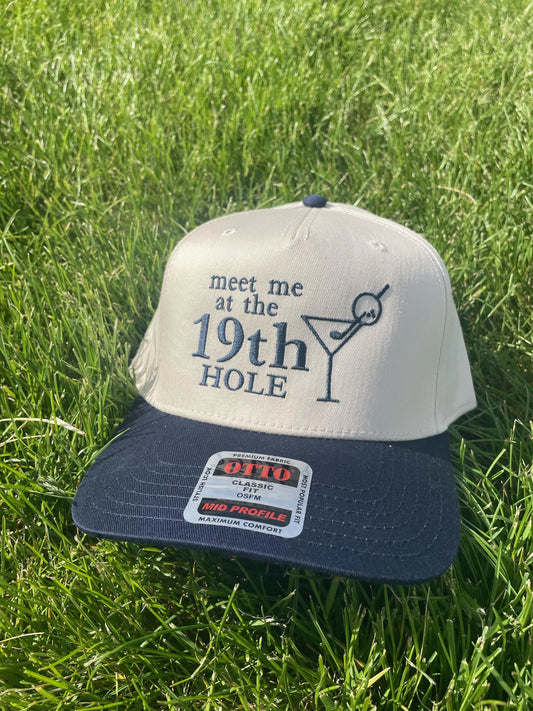 Meet Me at the 19th Hole | Vintage Trucker Hat | Cocktail Club | Golf Hat | Golf