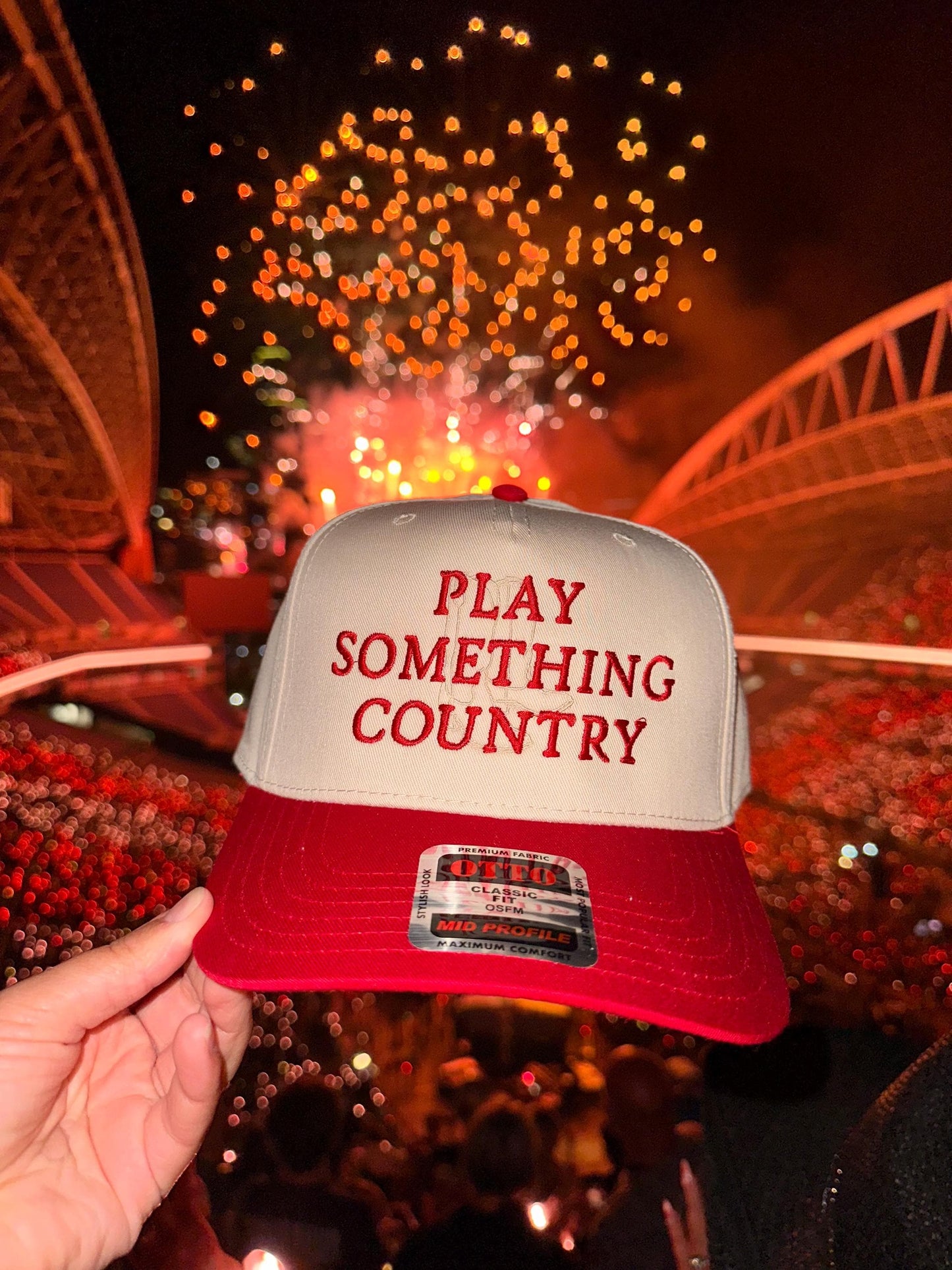 Play Something Country (W/ Boots) | Vintage Trucker Hat | Country | America